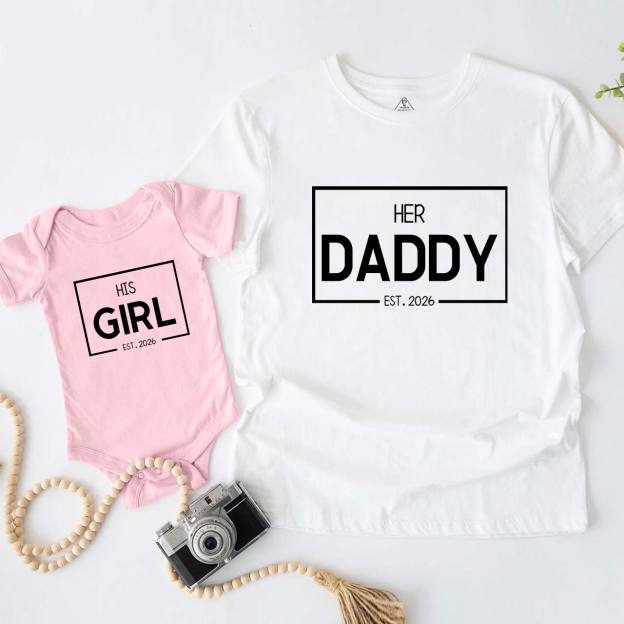 Daddy Boy Girl T-Shirts For Dad And Me