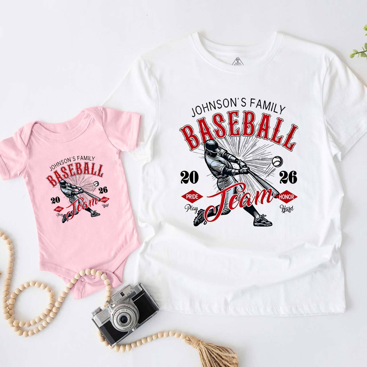 Personalized Family Name Dad&Me Matching Shirts