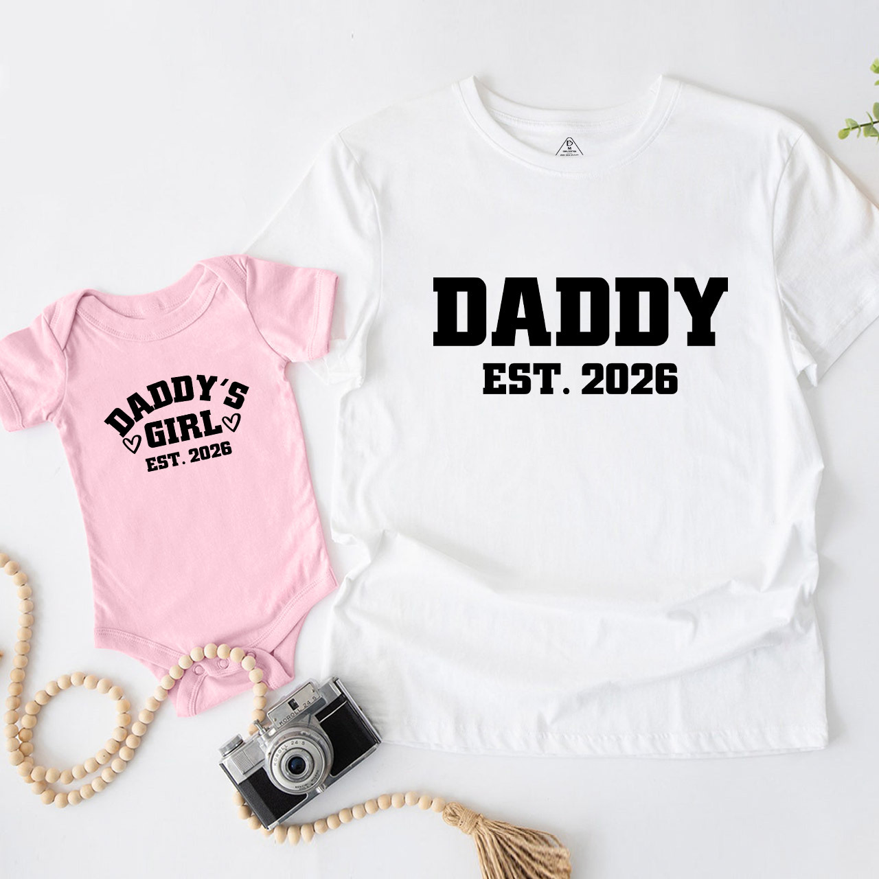 Est Daddy's Boy And Girl Daddy And Me Matching Shirt