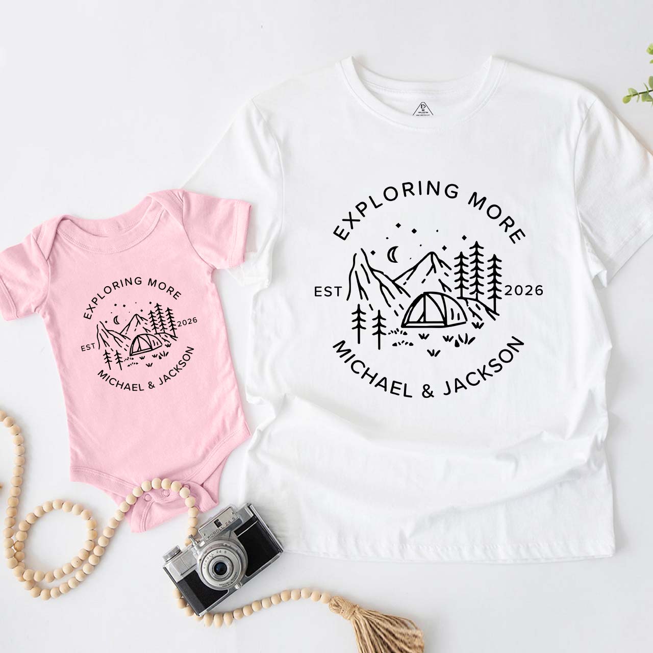 EXPLORING MORE Matching Shirts For Dad&Me