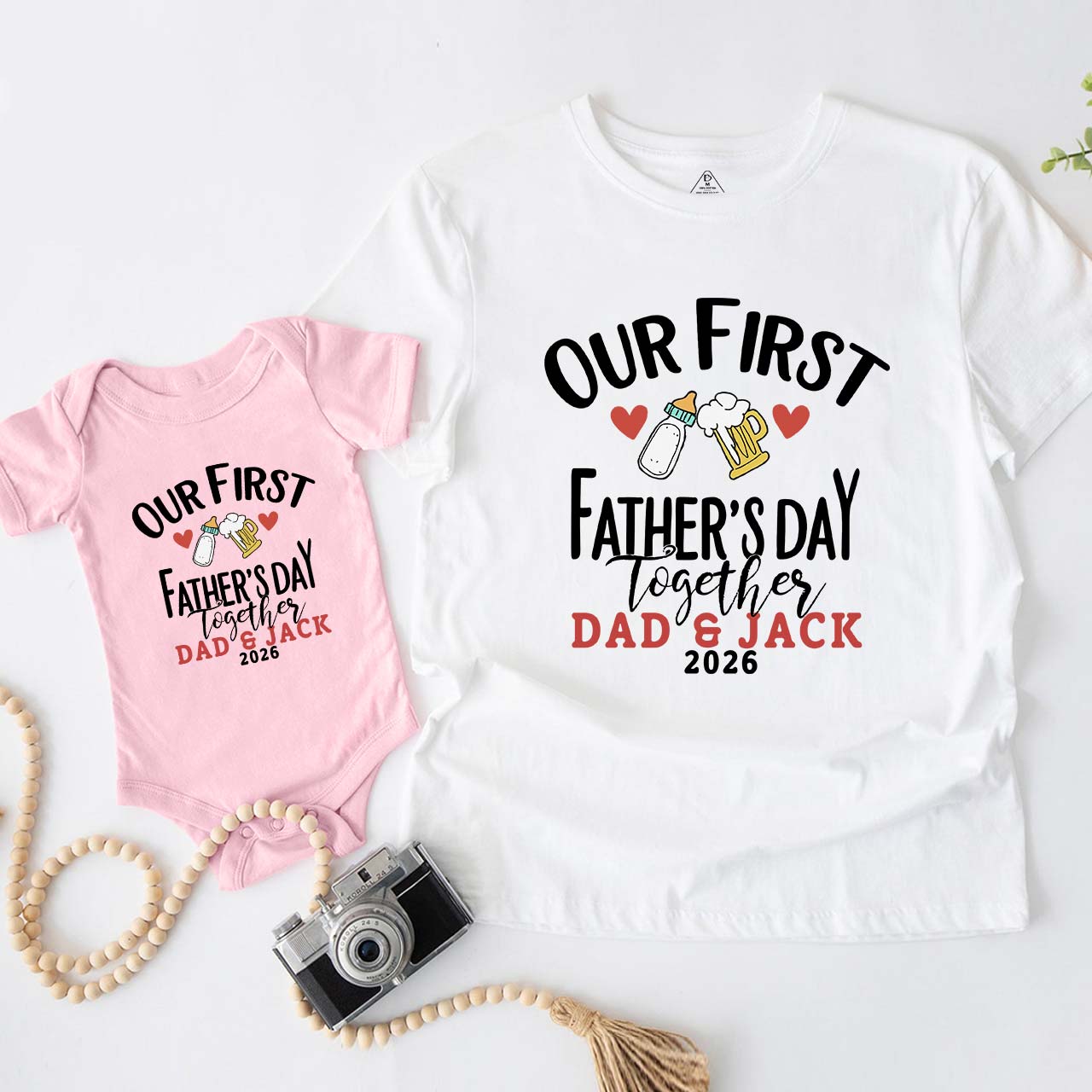 Cheers Dad & Baby Matching Shirts