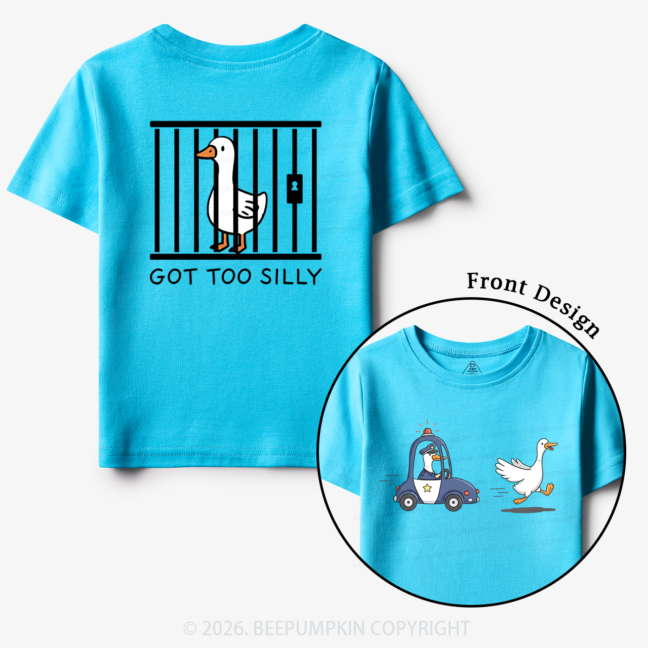 Got Too Silly Funny Goose Toddler&Kid's Tees