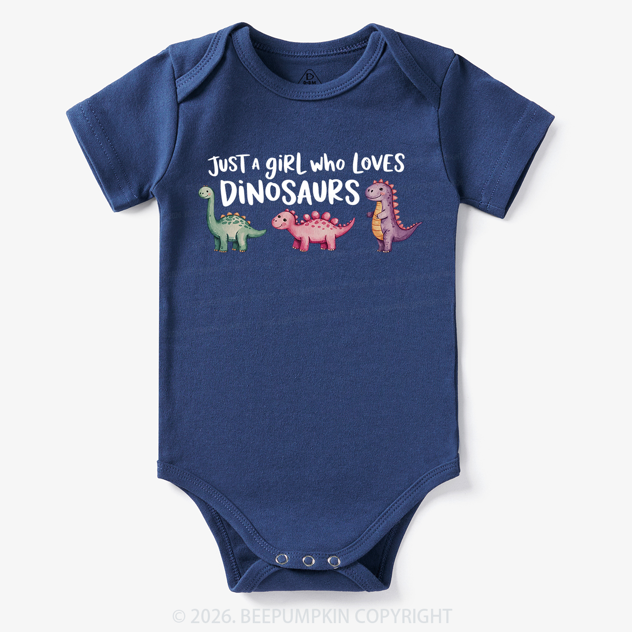 Just A Girl Who Loves Dinosaurs Bodysuit