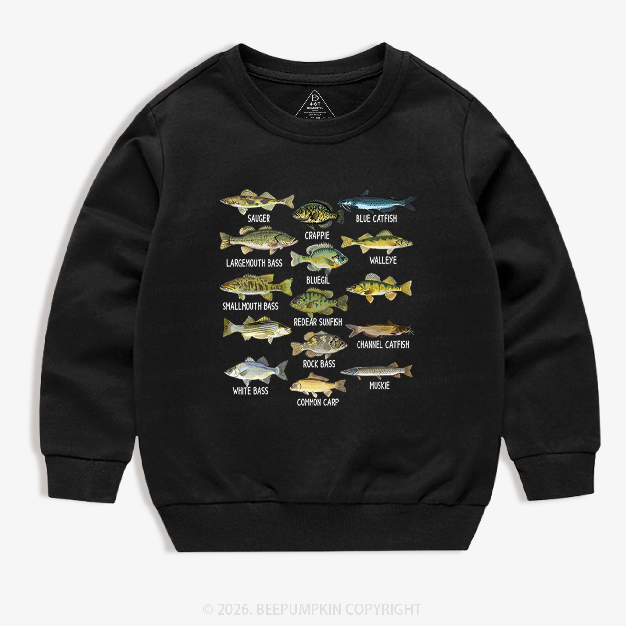 North American Fish Kid's Sweatshirt