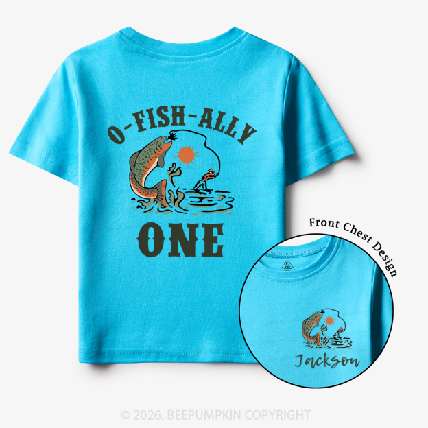 Personalized O-Fish-Ally One Birthday Party Toddler&Kid's Tees