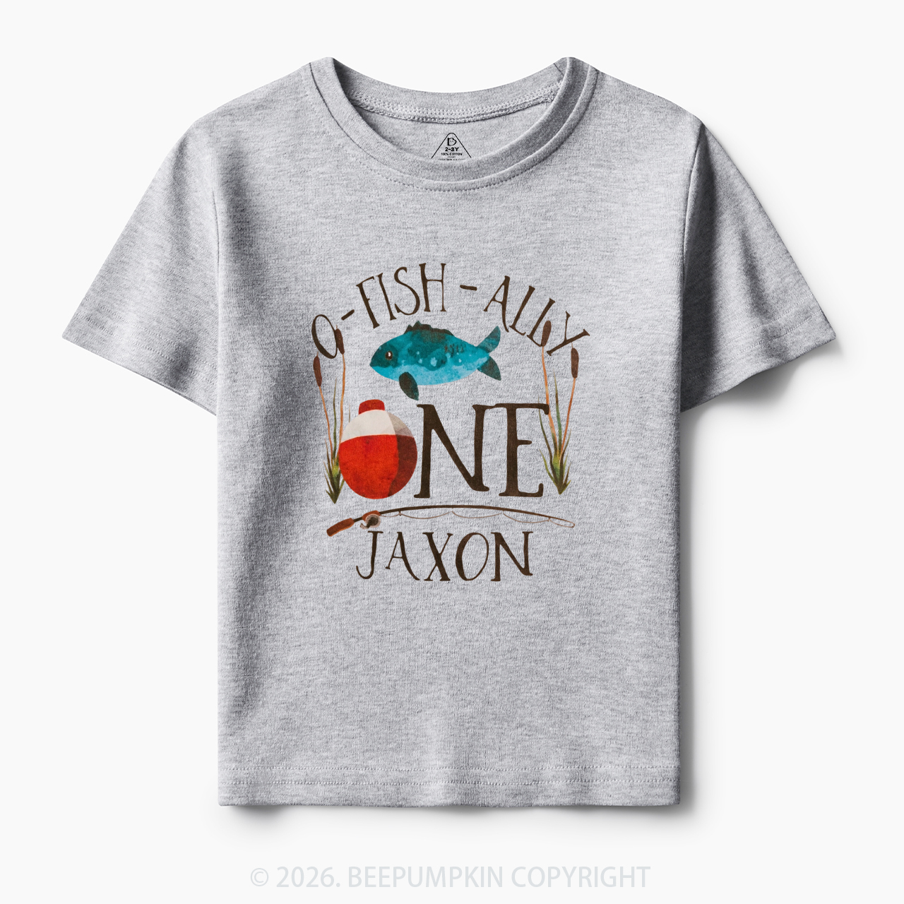 Personalized O-Fish-Ally Fish Birthday Toddler&Kid's Tees