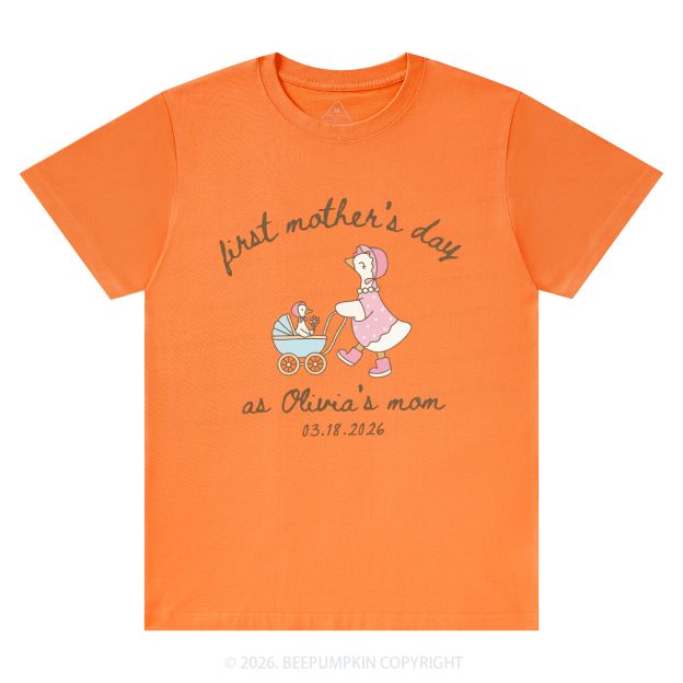 Personalized Goose Mama First Mother's Day T-Shirts