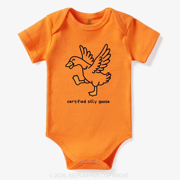 Funny Certified Silly Goose Bodysuit