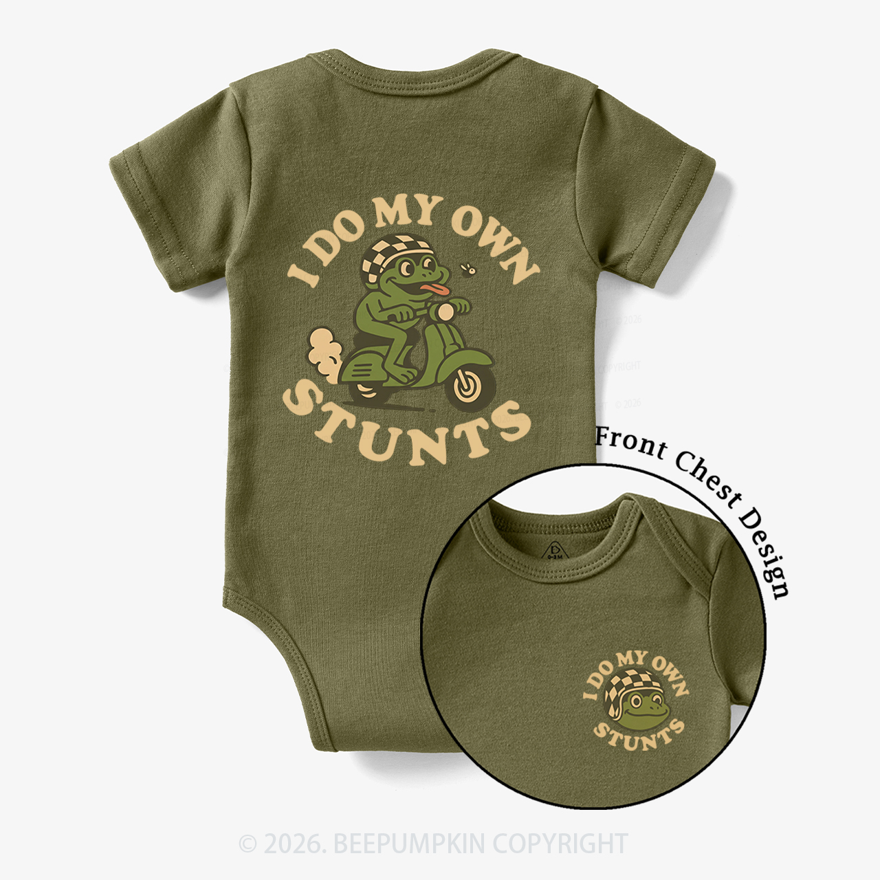 I Do My Own Stunts Frog Bodysuit