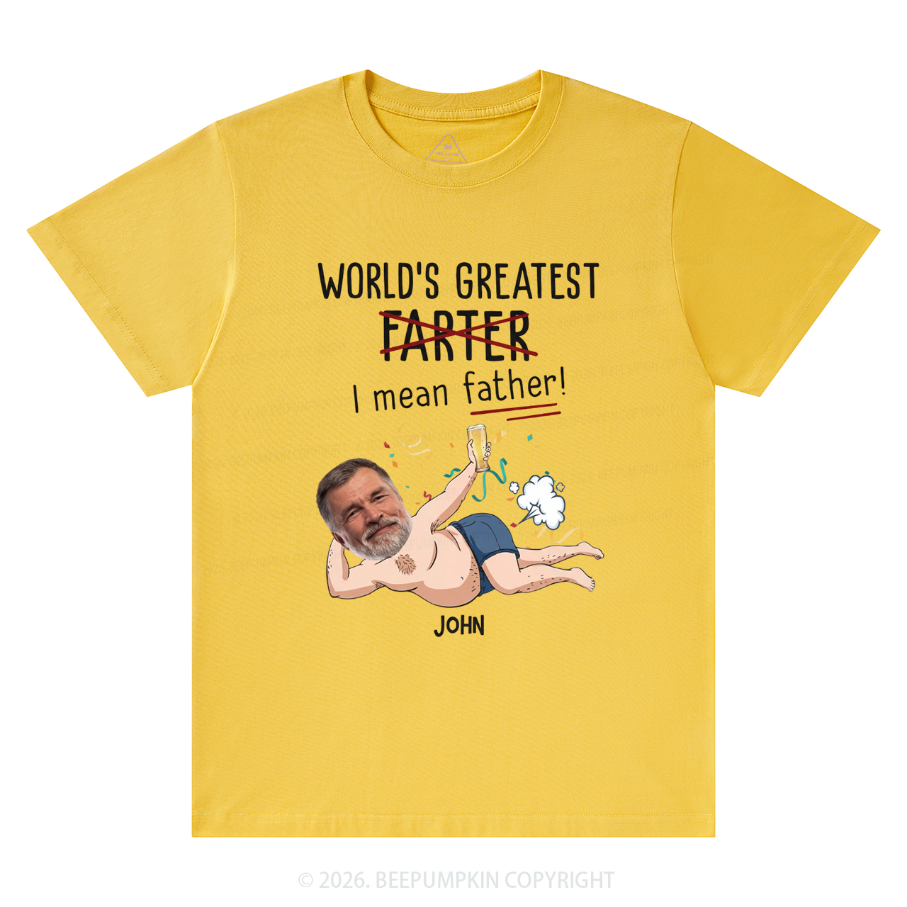 Personalized Photo Gift World's Greatest Farter T-Shirts