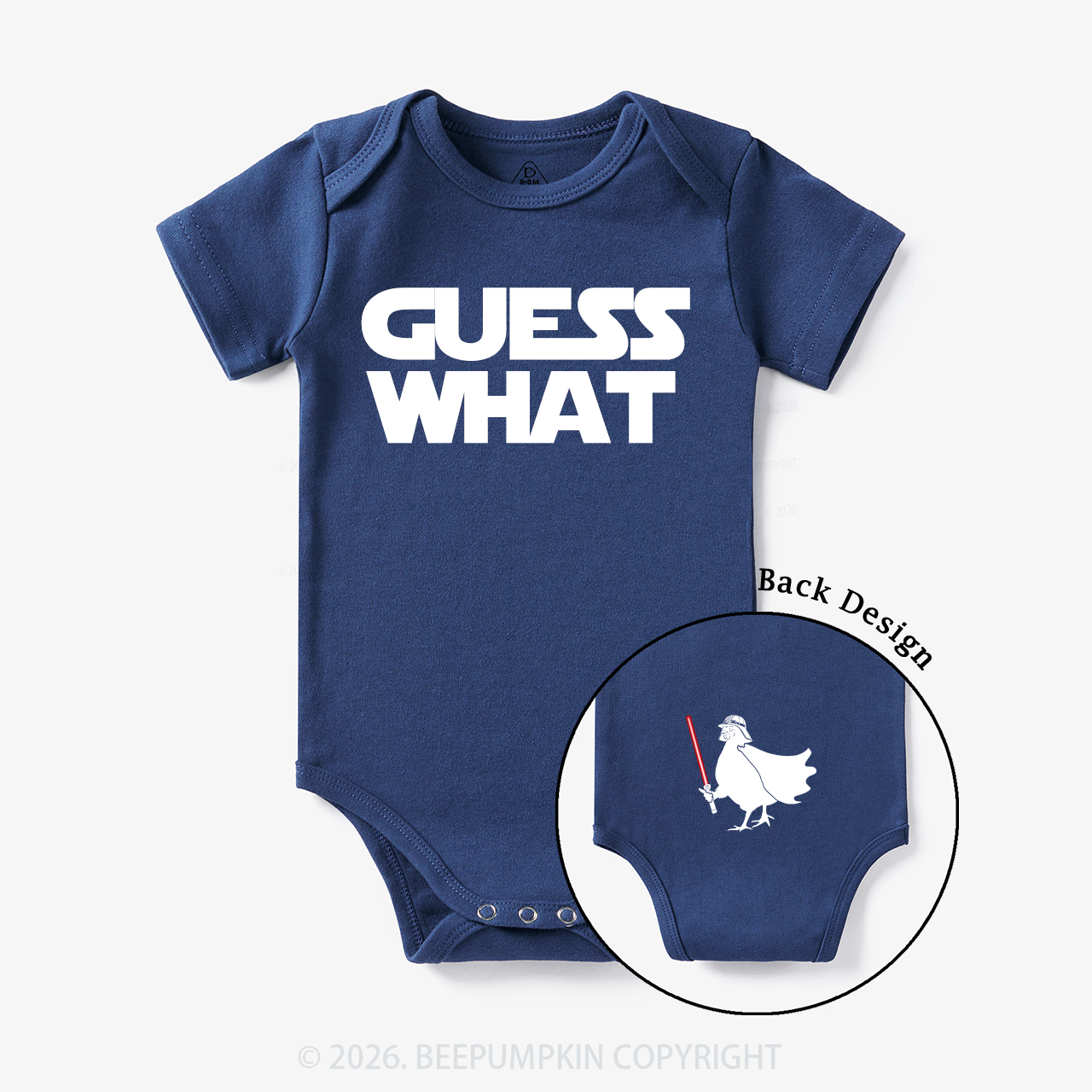Galaxy Guess What Chicken Butt Bodysuit