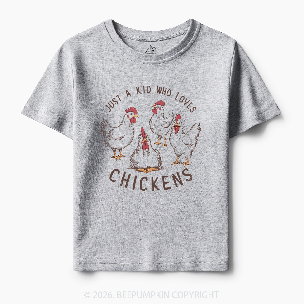 Just A Kid Who Loves Chickens Toddler&Kid's Tees