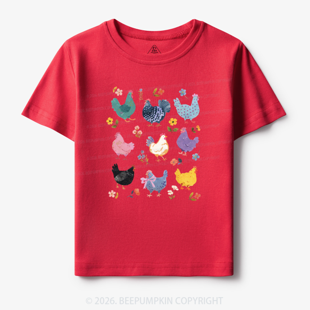 Funny Chicken Lovers Toddler&Kid's Tees