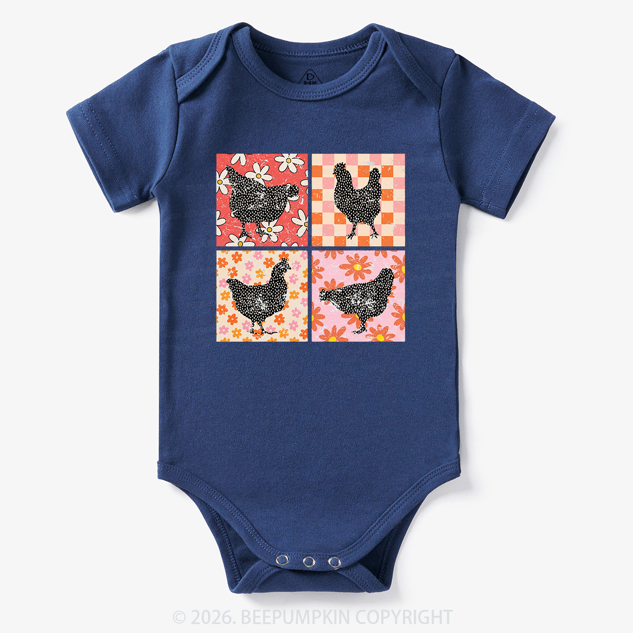 Chickens Farm Animals  Bodysuit
