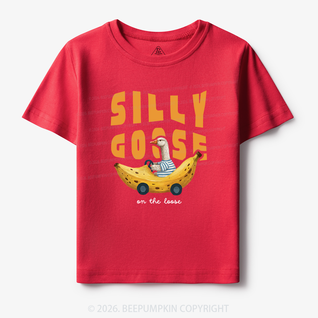 Silly Banana Goose On The Loose Funny Toddler&Kid's Tees