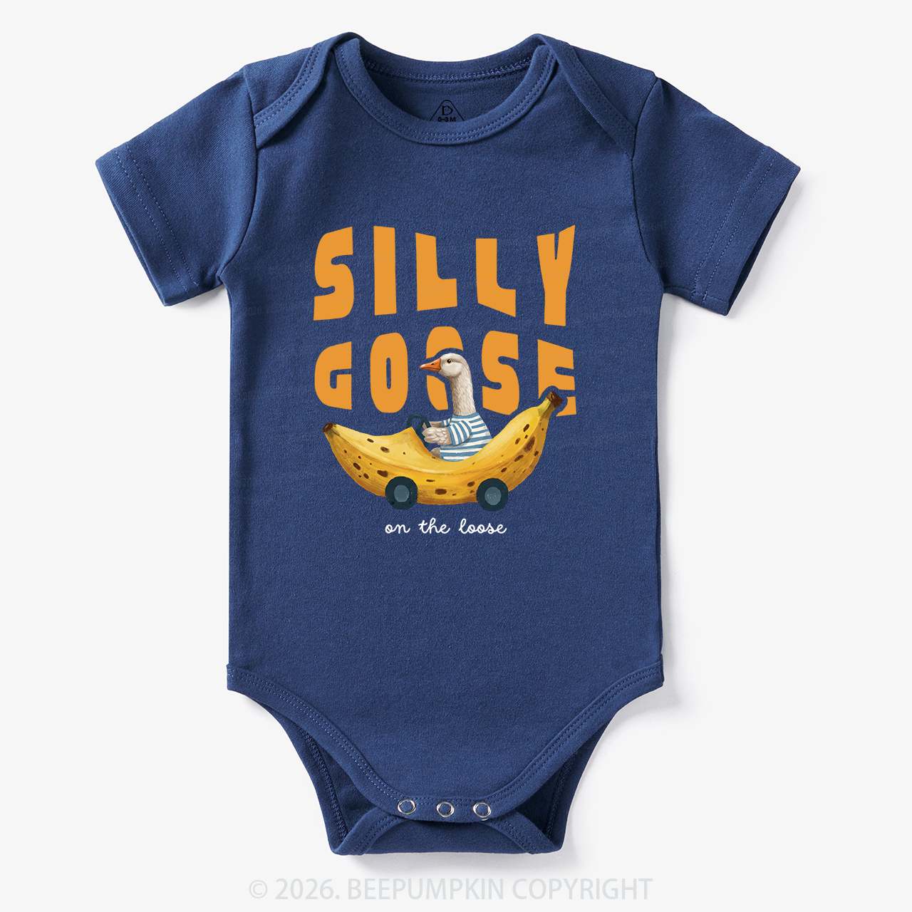 Silly Banana Goose On The Loose Funny Bodysuit