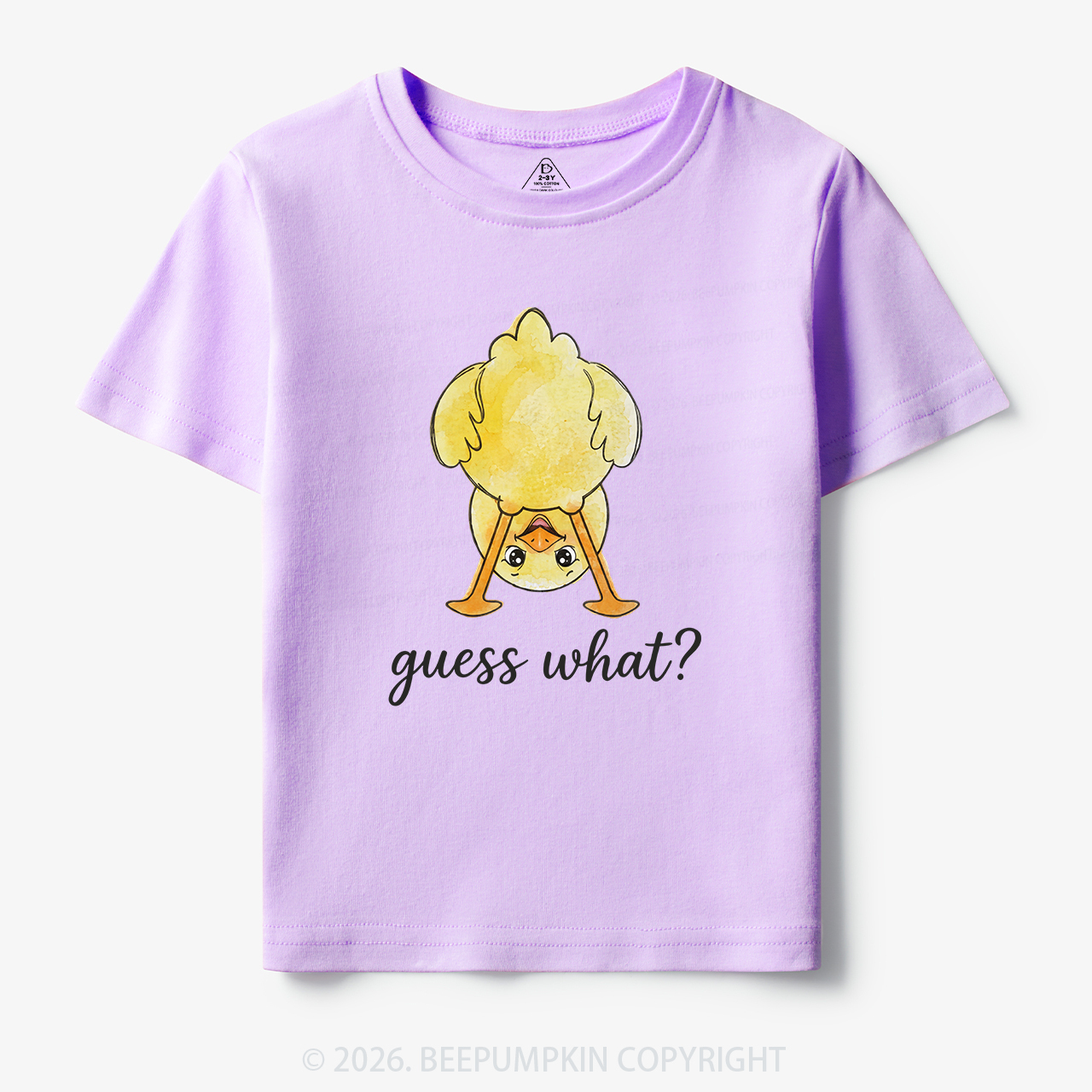 Guess What Chicken Butt Cute Funny Animal Toddler&Kid's Tees