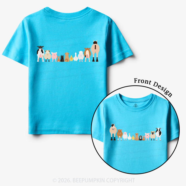 Cute Farm Animals Toddler&Kid's Tees
