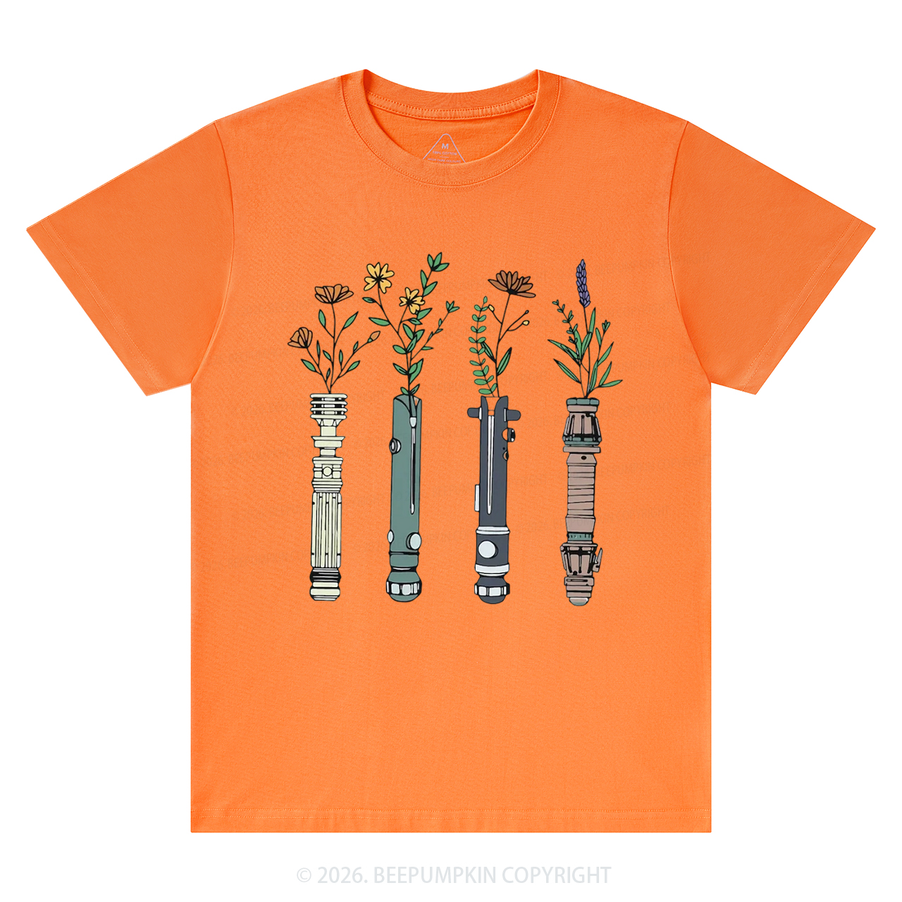 Floral Lightsaber Galaxy T-Shirts