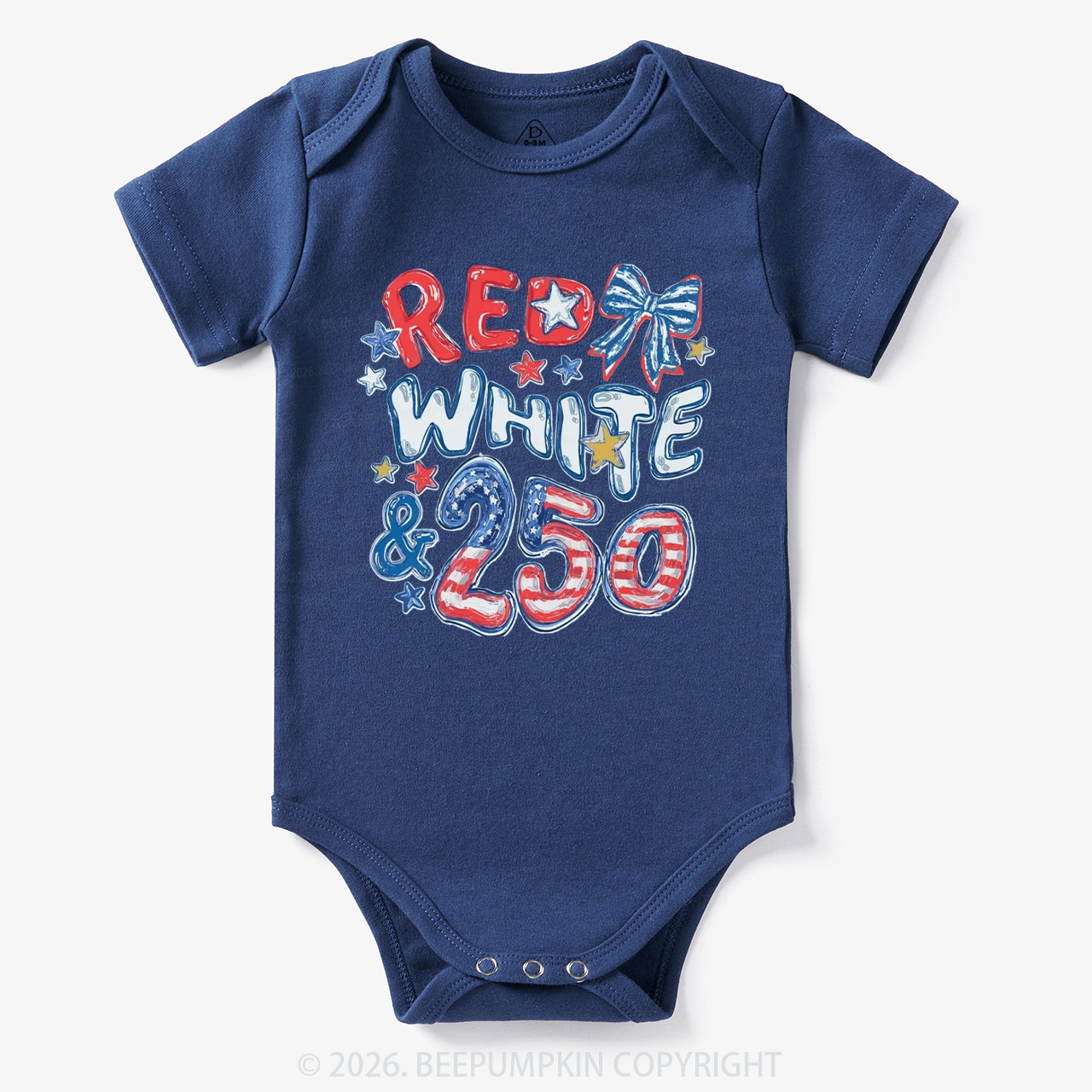 Red White & 250 Anniversary Bodysuit