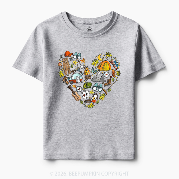 Love Camping Funny Hiking Toddler&Kid's Tees