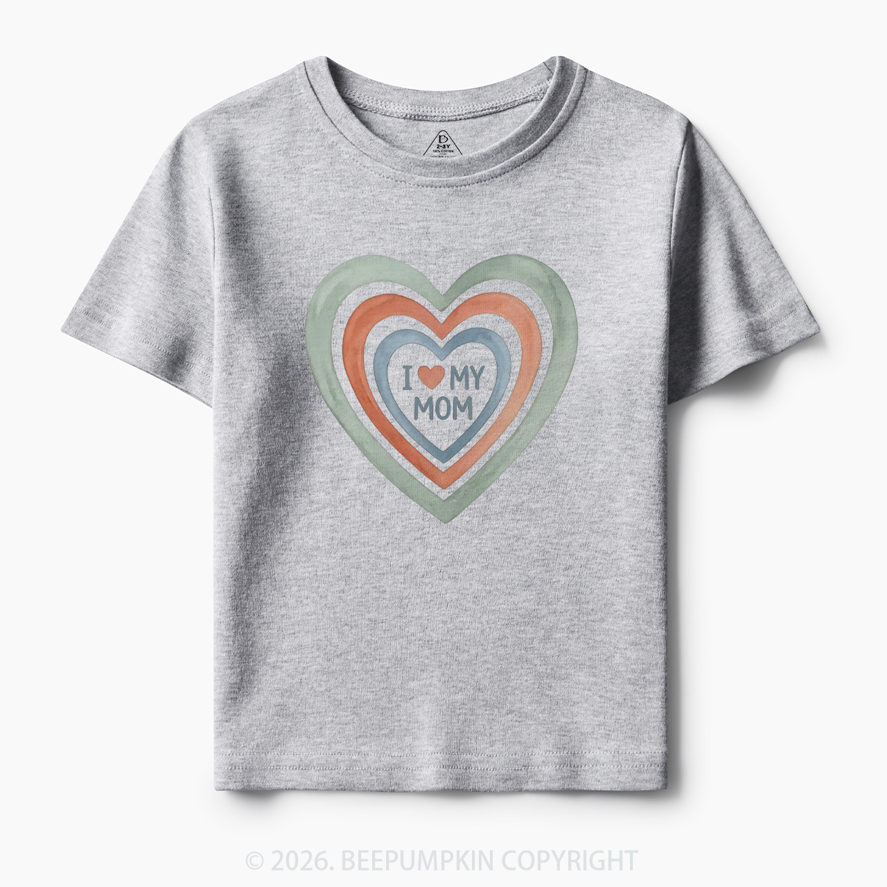 I Love My Mom Cute Mother's Day Toddler&Kid's Tees