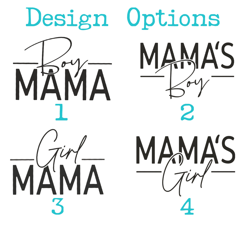 Boy Girl Mama Mama's Boy Girl Mom&Me Matching T-Shirts