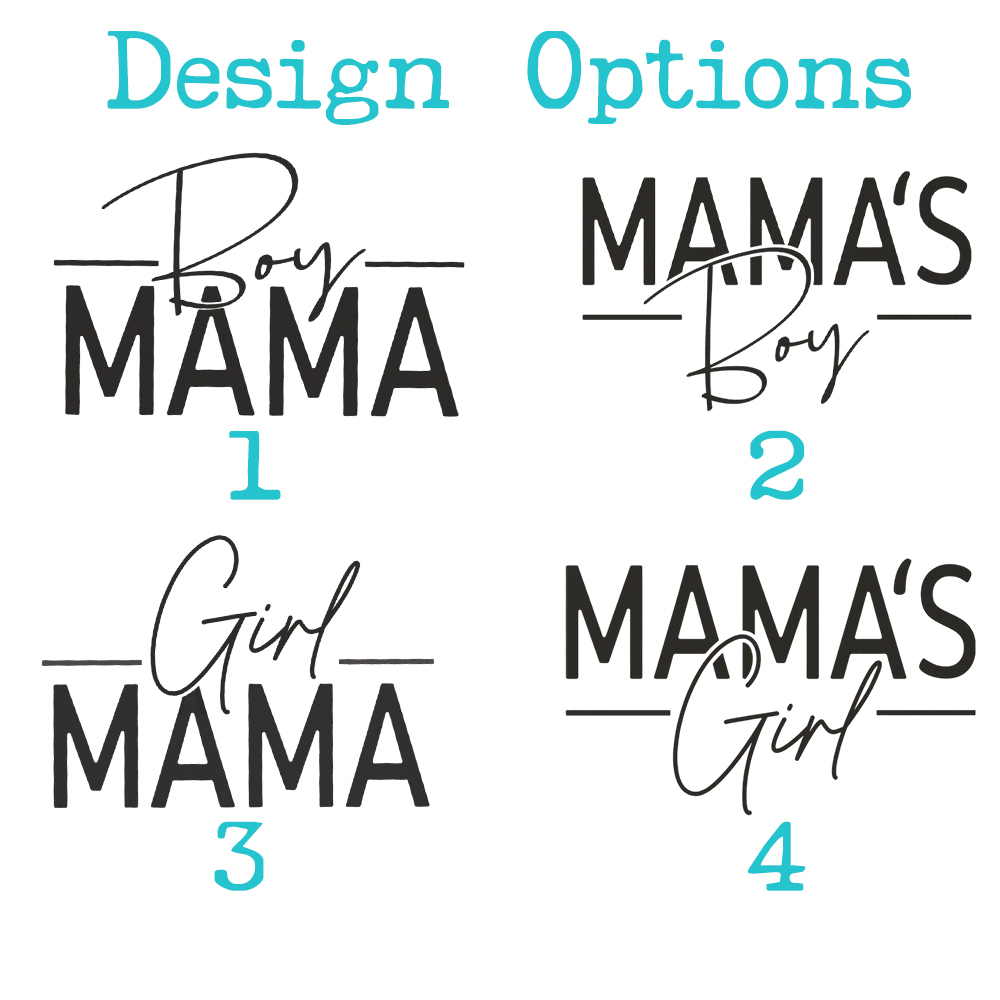 Boy Girl Mama Mama's Boy Girl Mom&Me Matching T-Shirts