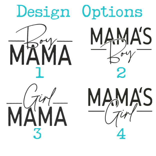 Boy Girl Mama Mama's Boy Girl Mom&Me Matching T-Shirts
