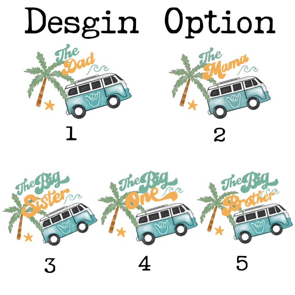 Surfing Beach Wave Family Matching T-Shirts