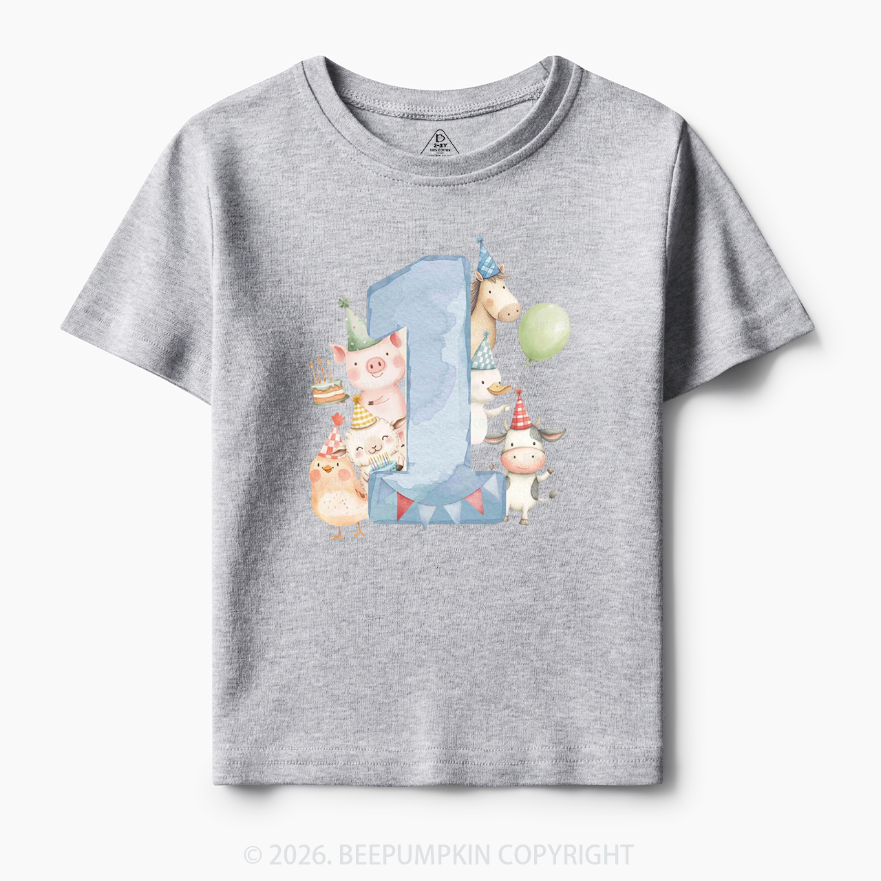 Personalized Farm Birthday Toddler&Kid's Tees