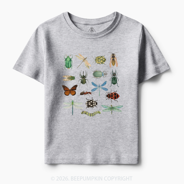 Retro Bugs Boho Natural Toddler&Kid's Tees
