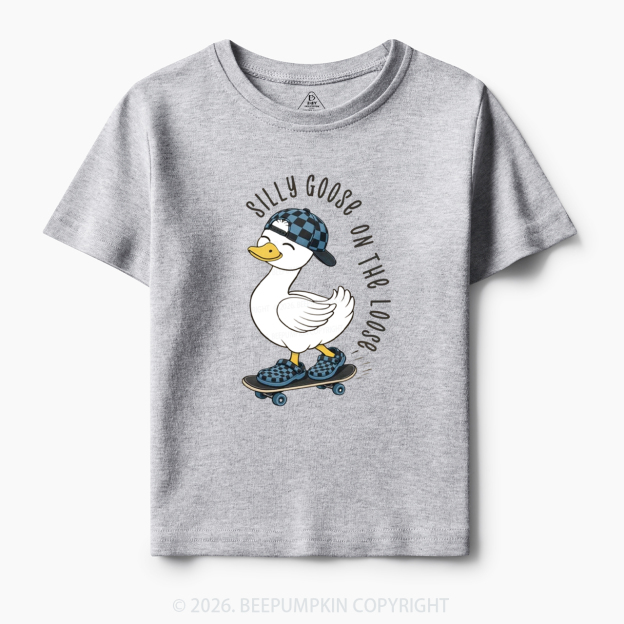 Silly Boy Goose On The Loose Toddler&Kid's Tees