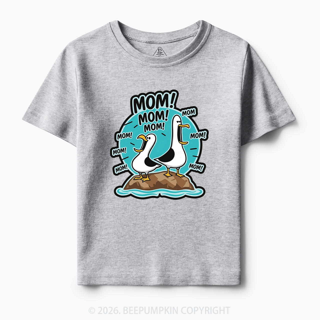 Funny Seagull MOM Toddler&Kid's Tees