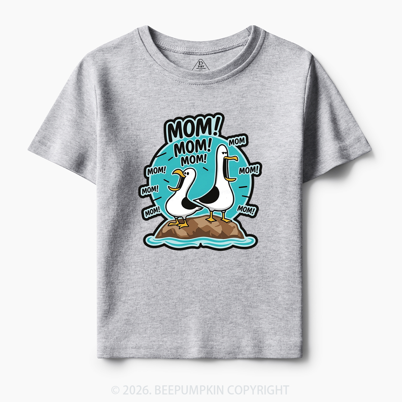 Funny Seagull MOM Toddler&Kid's Tees