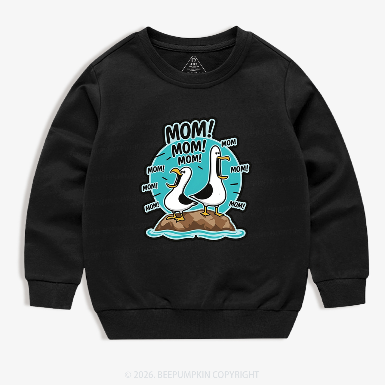 Funny Seagull MOM Kid's Sweatshirt