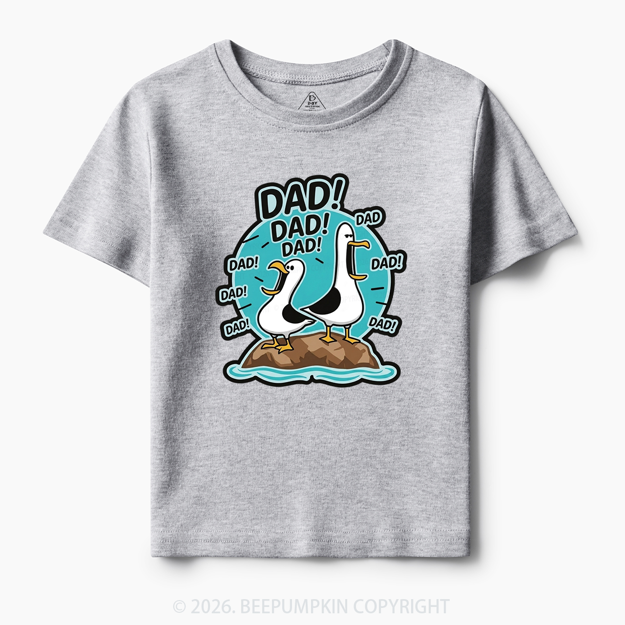 Funny Seagull DAD Toddler&Kid's Tees