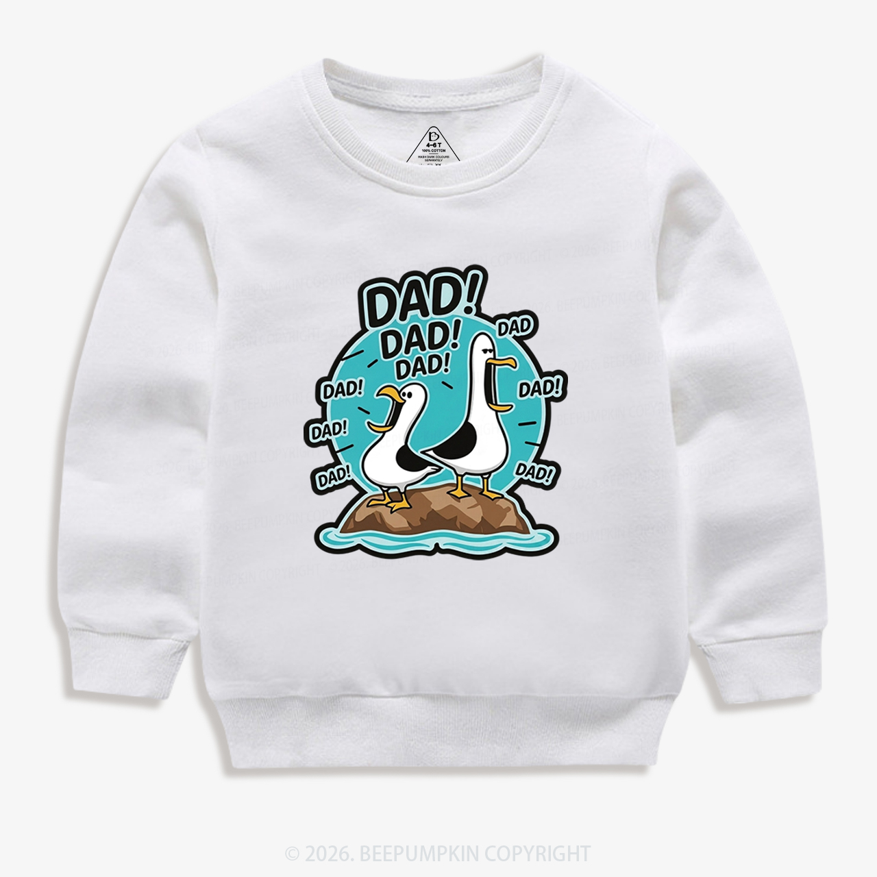 Funny Seagull DAD Kid's Sweatshirt