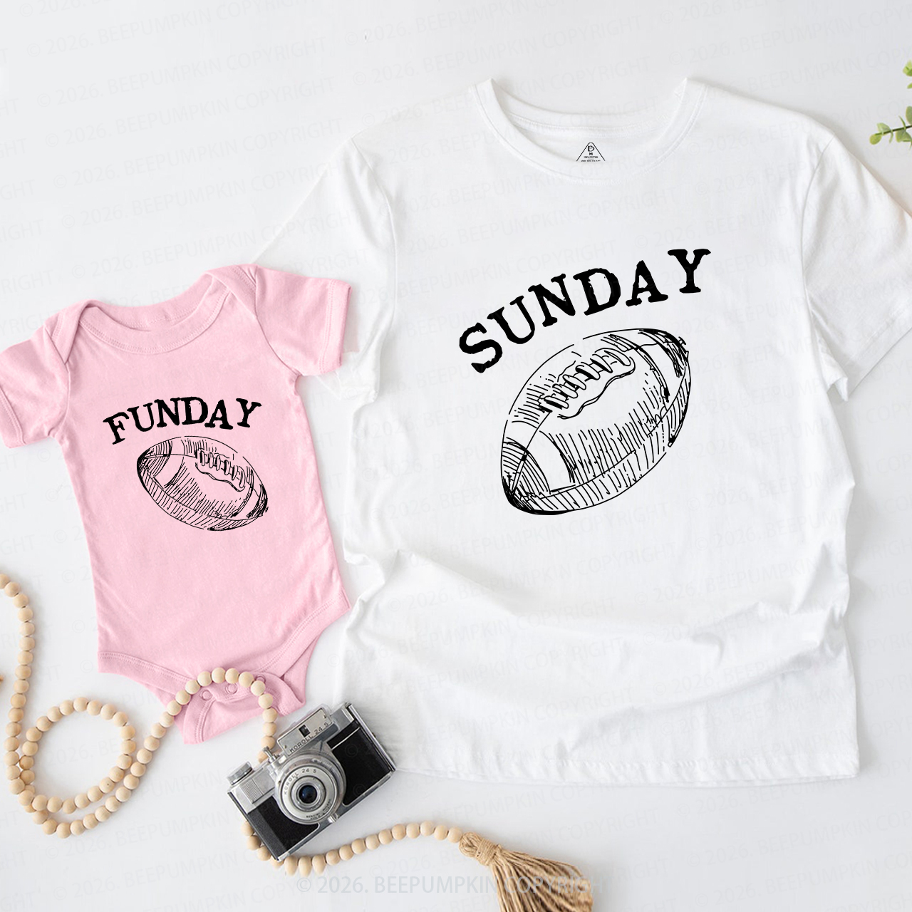 Sunday Funday Football Dad&Me Matching Shirts