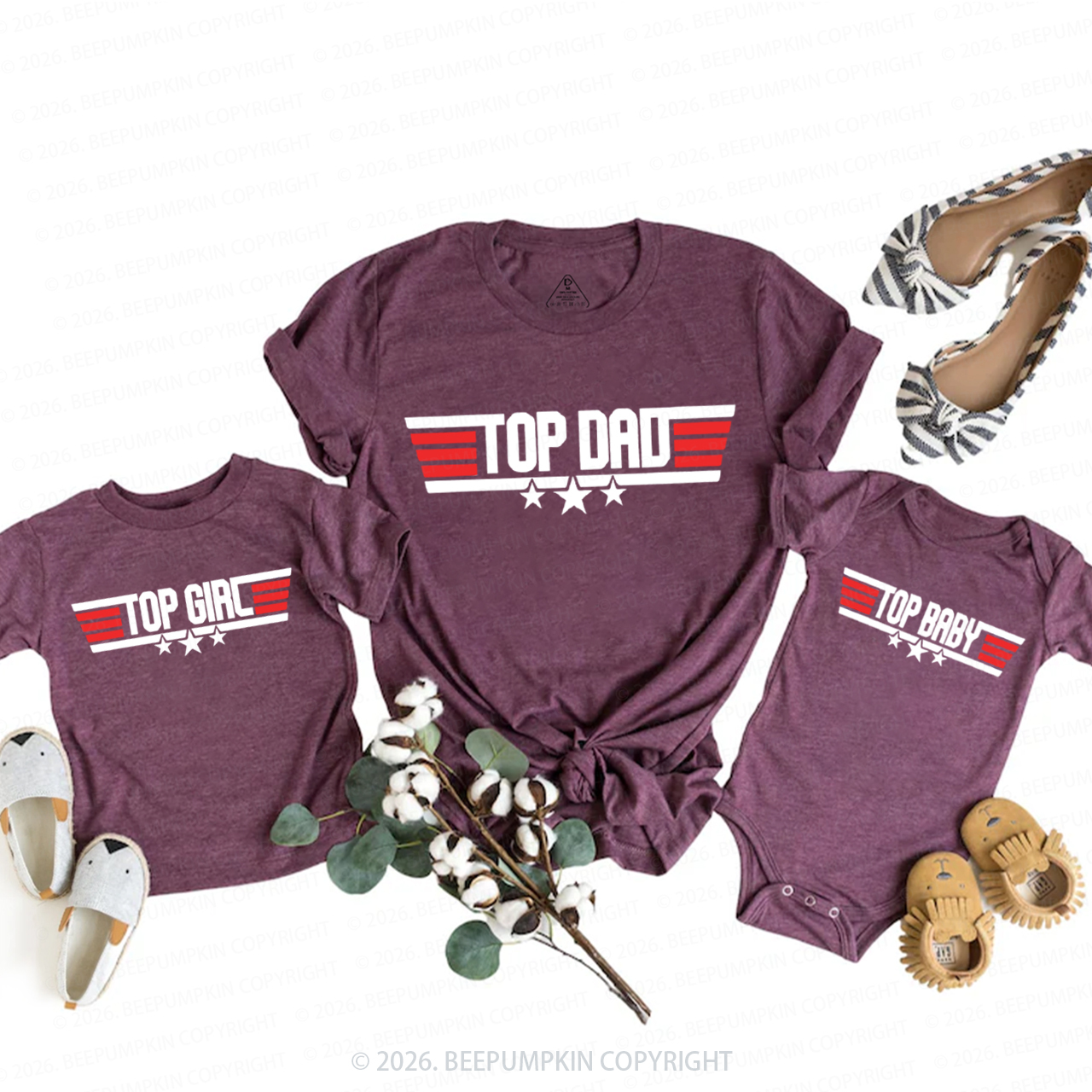 Personalized Top Family Family Matching T-Shirts