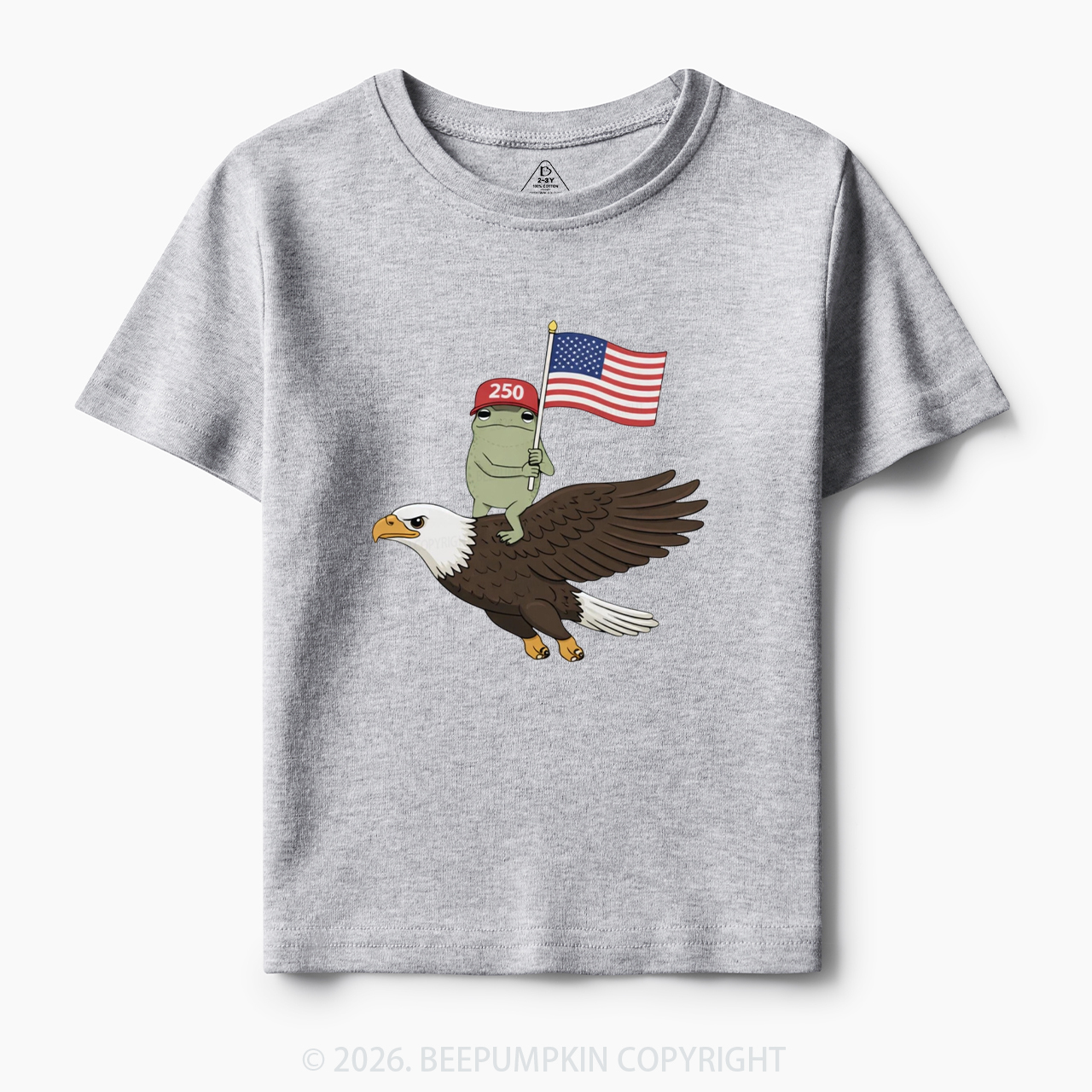 Americas 250th Birthday Funny Frog Toddler&Kid's Tees