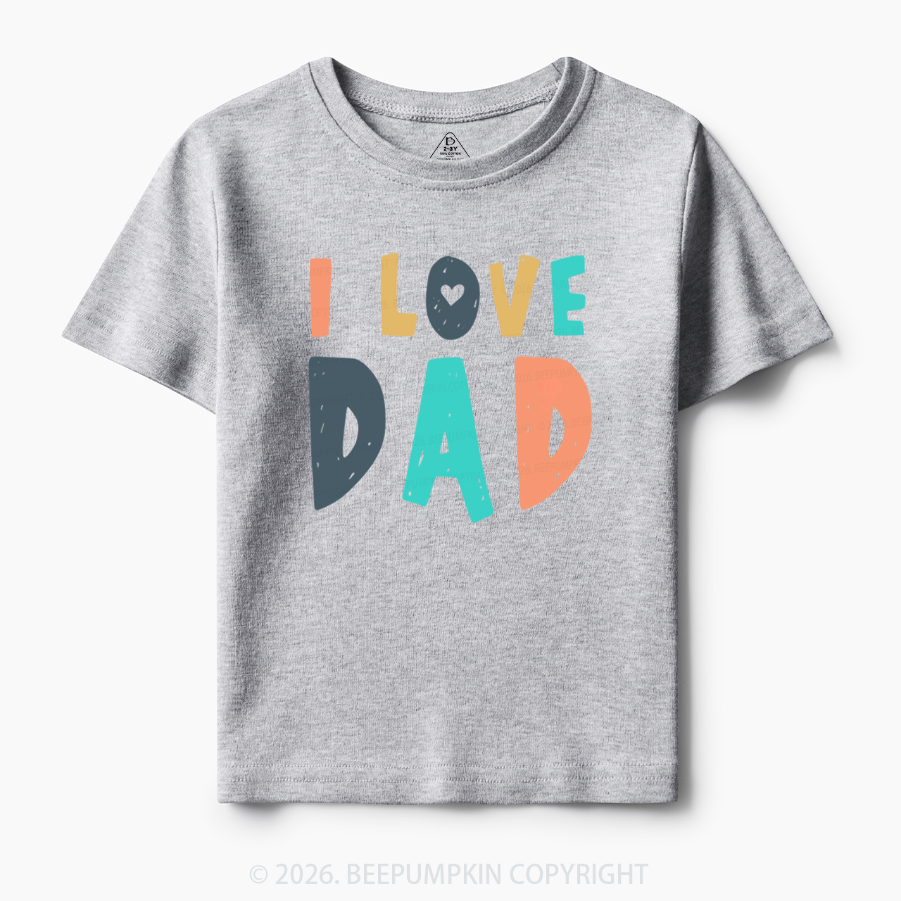 Father's Day 'I Love Dad' Toddler&Kid's Tees