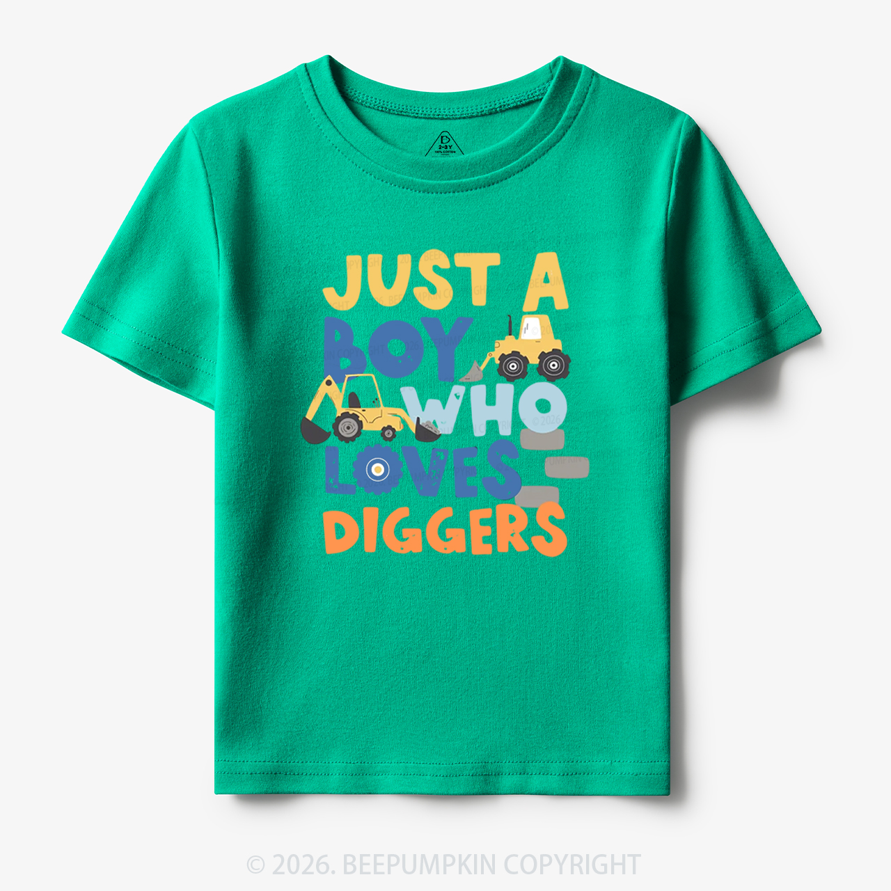 Just a Boy Who Loves Diggers Toddler&Kid's Tees