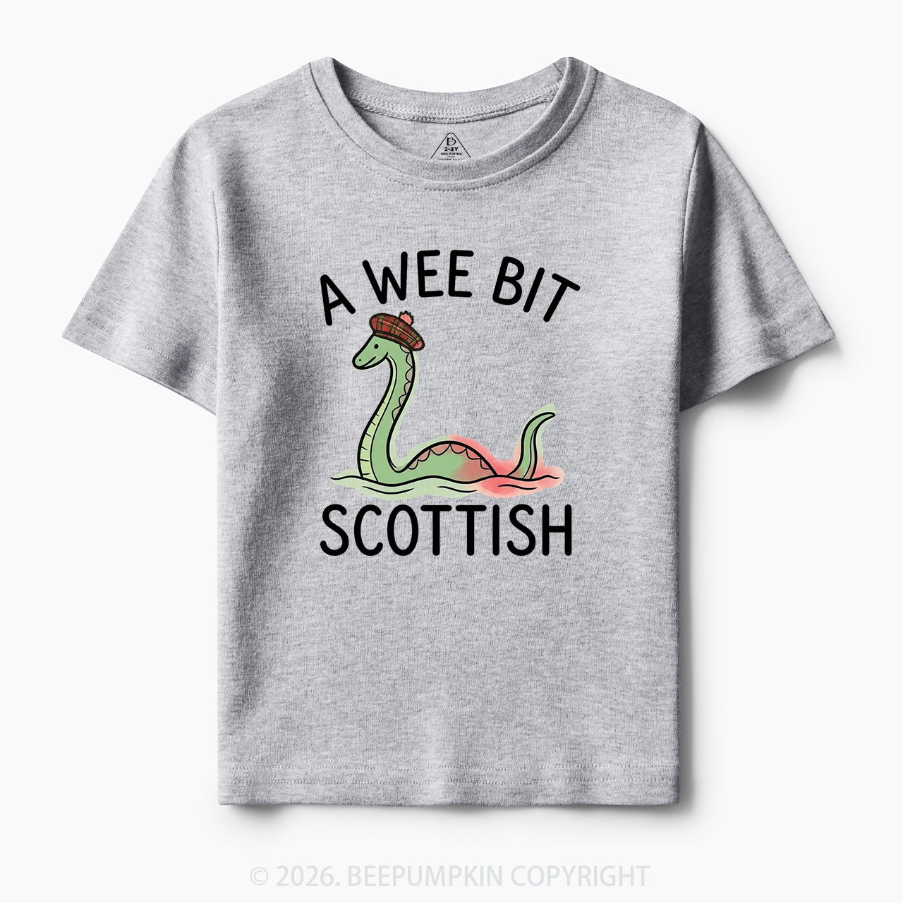 A Wee Bit Scottish Funny Loch Ness Monster Toddler&Kid's Tees