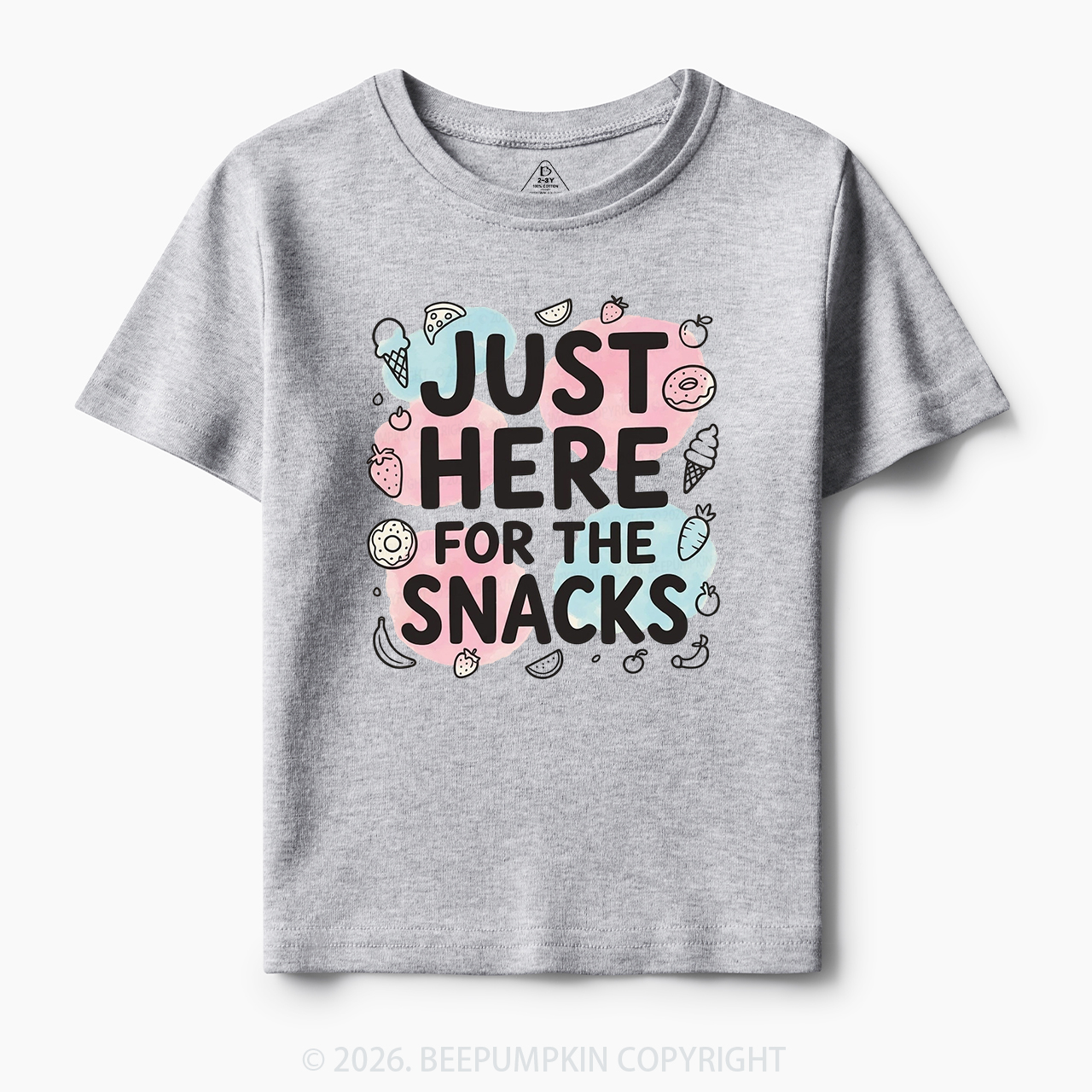 Just Here for the Snacks Funny Toddler&Kid's Tees