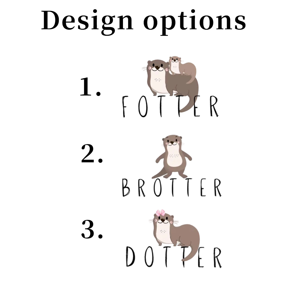 Cute Otter Dad&Me Matching Shirts