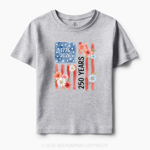 United States of America 250th Patriotic Flag Toddler&Kid's Tees