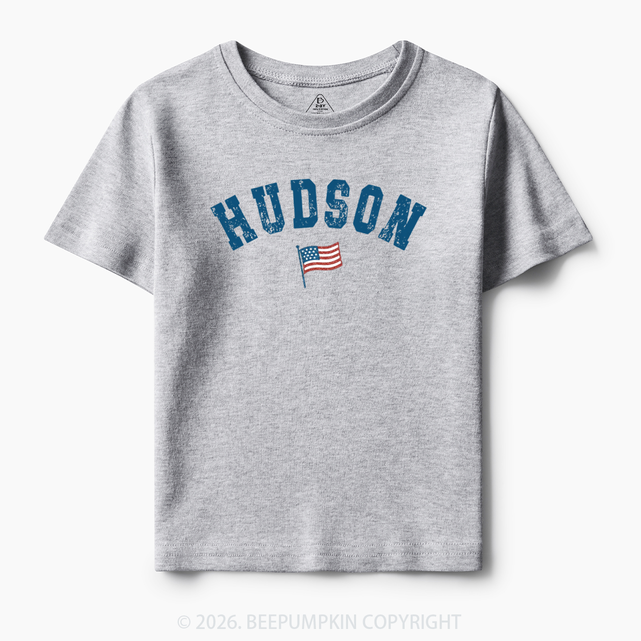 Personalized USA Flag with Name Toddler&Kid's Tees