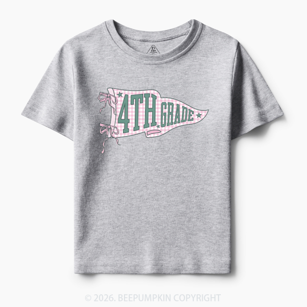 Personalized Pennant Grade Level Team Toddler&Kid's Tees
