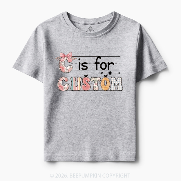 Personalized Kids Name Back To School Toddler&Kid's Tees